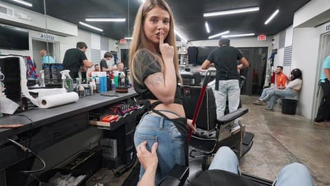 Lucky Anne - At The Barbershop Porn